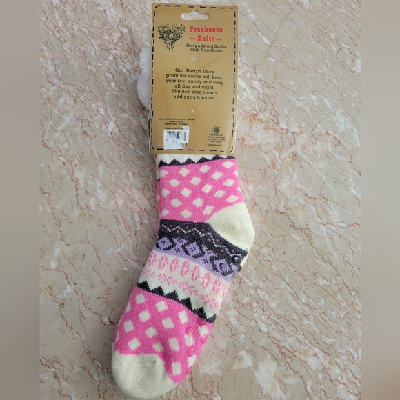Treehouse Knits Sherpa Lined Non-Skid Socks - Picture 2 of 4